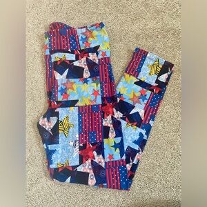 LuLaRoe TC Leggings NWOT 4th of July Independence Day Holiday
